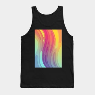 Rainbow stream | Fluid acid contemporary design Tank Top